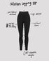 MOTION LEGGINGS 28" - BLACK