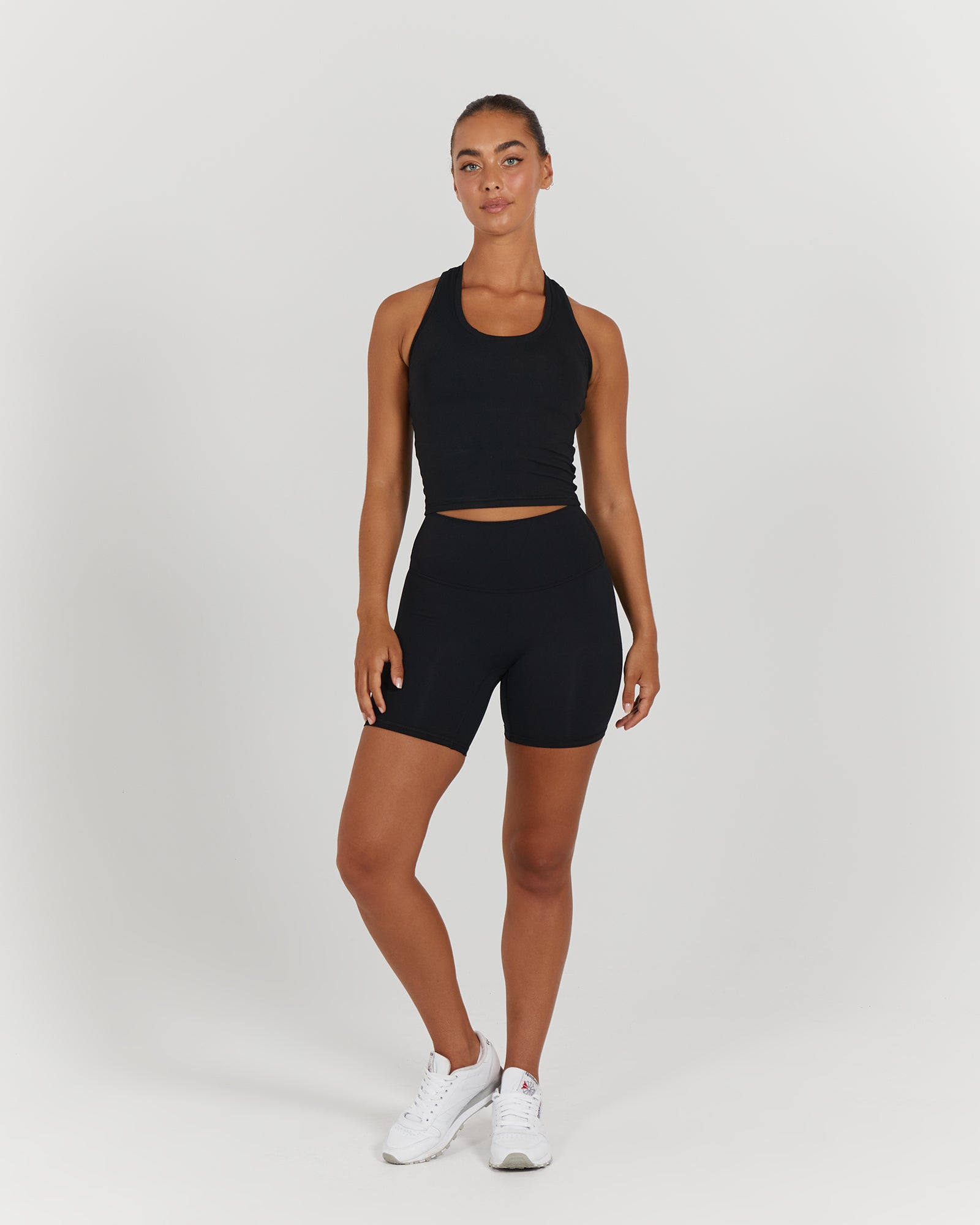 LUXE MIDRIFF TANK - BLACK