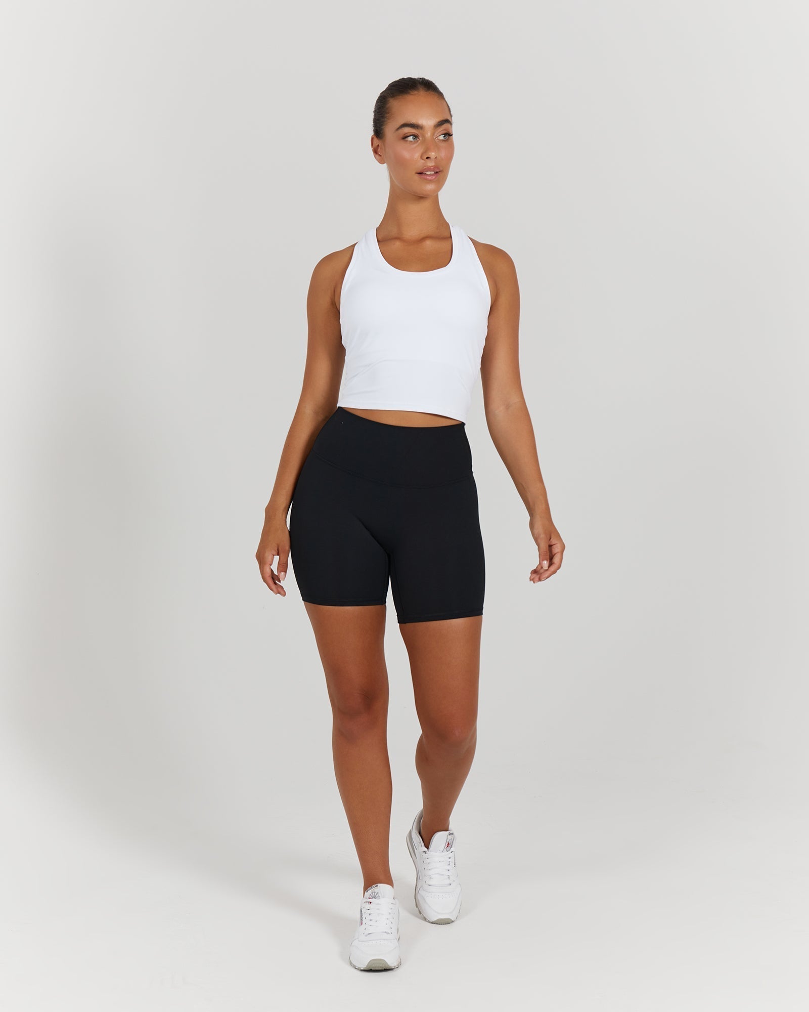 LUXE MIDRIFF TANK - WHITE