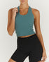 LUXE MIDRIFF TANK - SEA GREEN