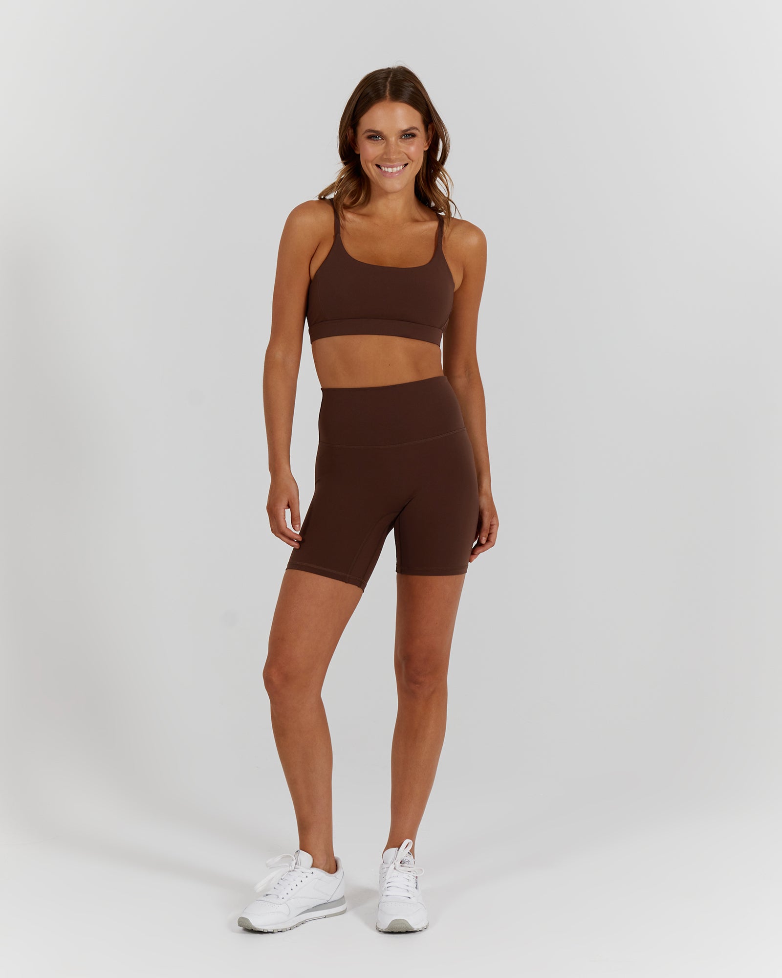 LUXE BIKER SHORTS V2 - COCOA