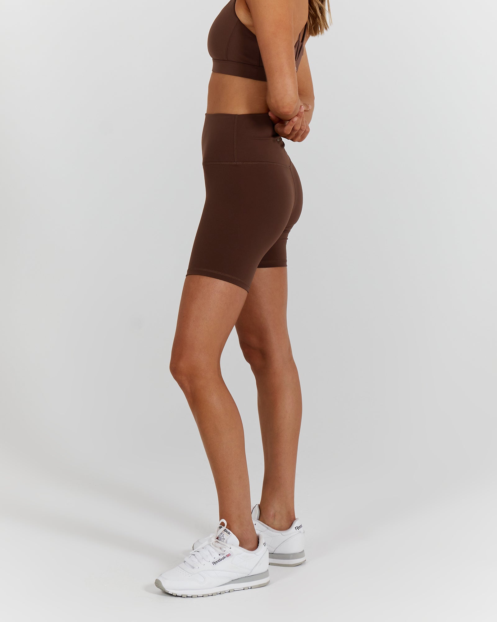 LUXE BIKER SHORTS V2 - COCOA