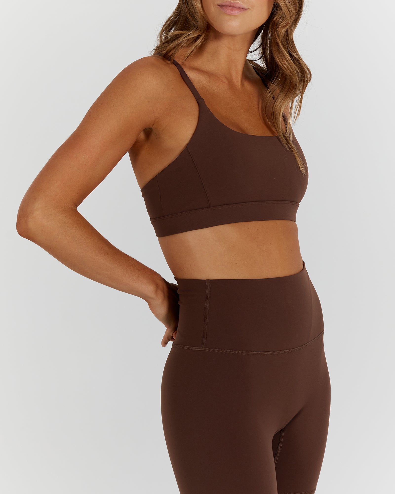 LUXE BIKER SHORTS V2 - COCOA