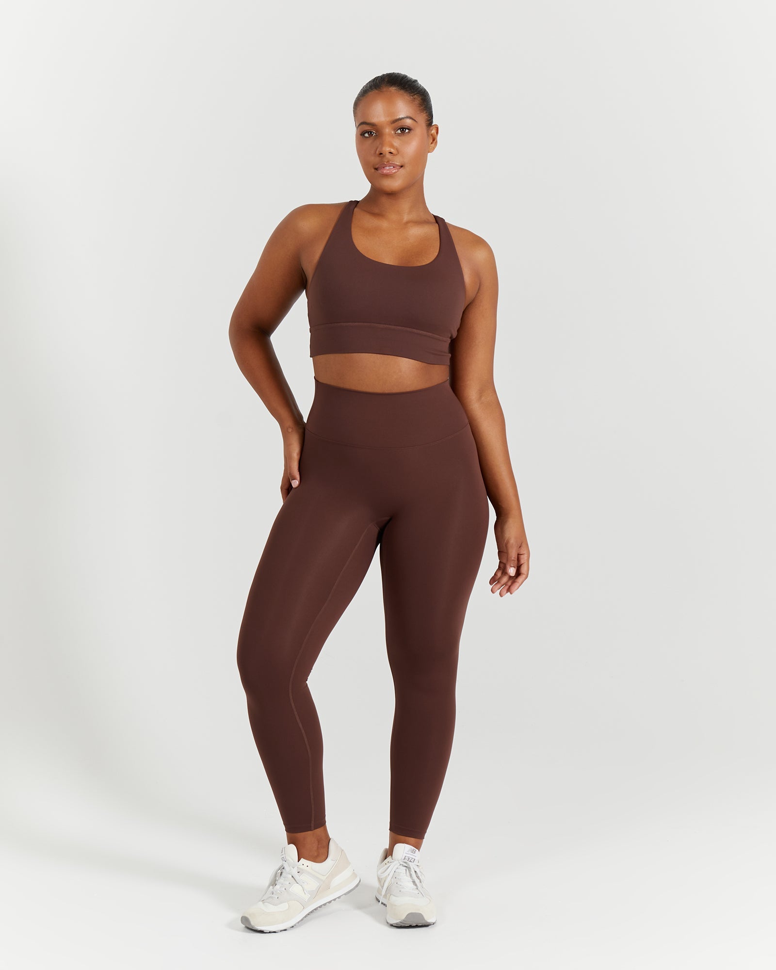 LUXE STRAPPY BRA - COCOA
