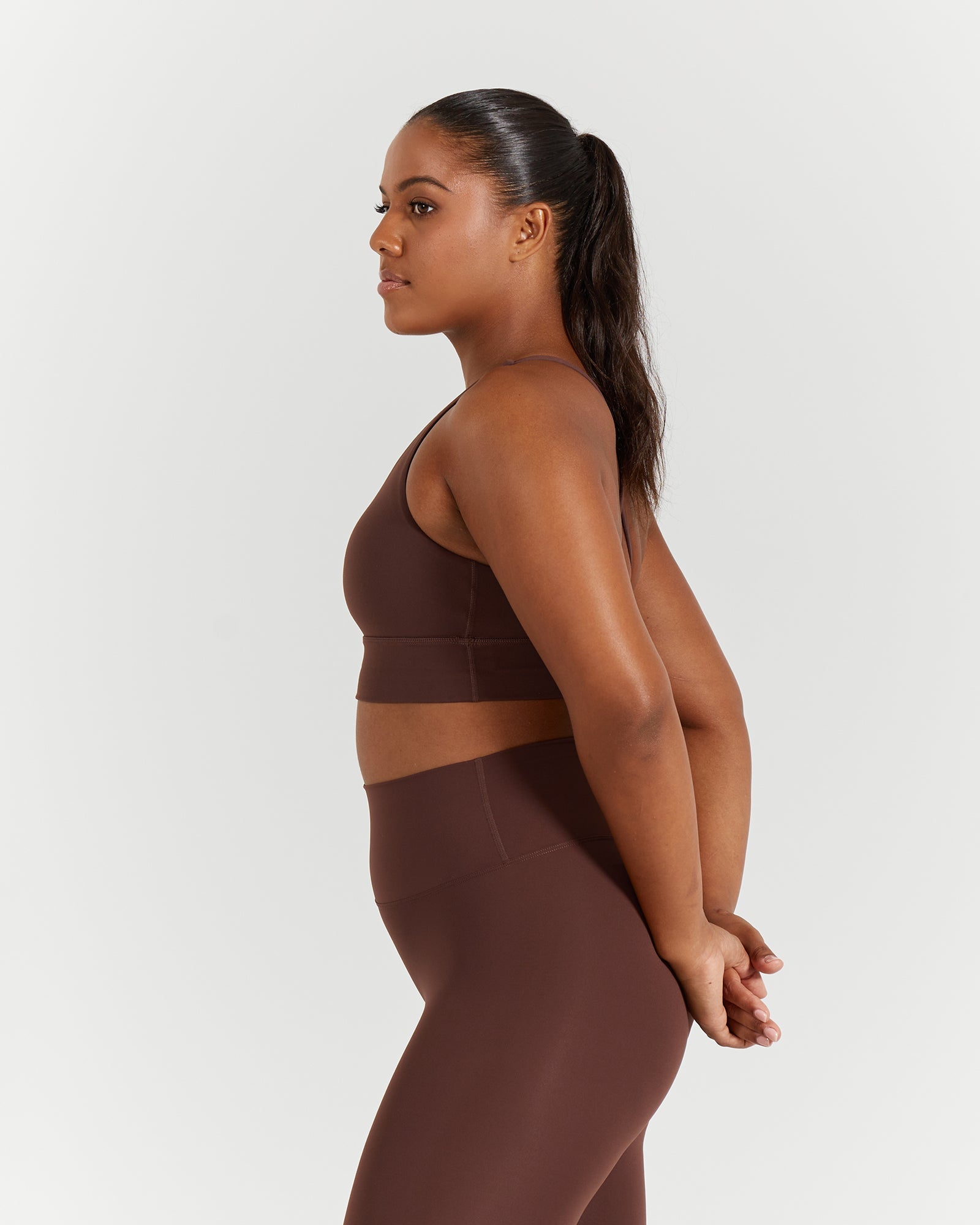 LUXE STRAPPY BRA - COCOA