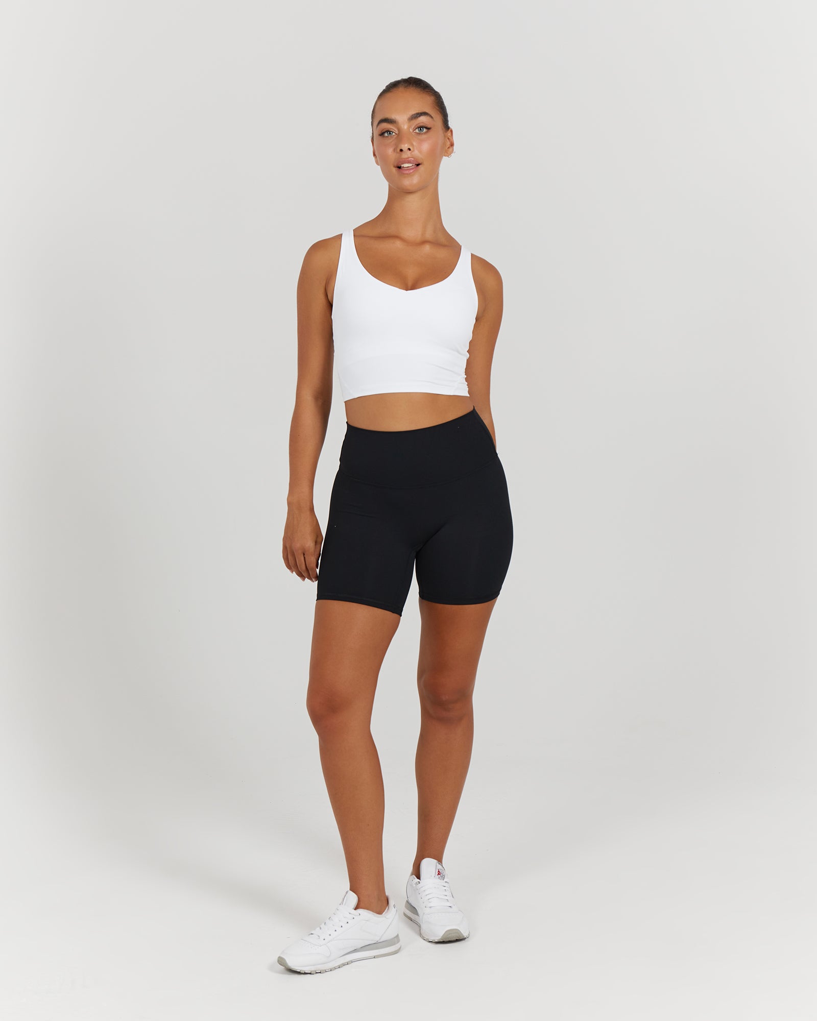 LUXE BROOKE CROP TOP - WHITE