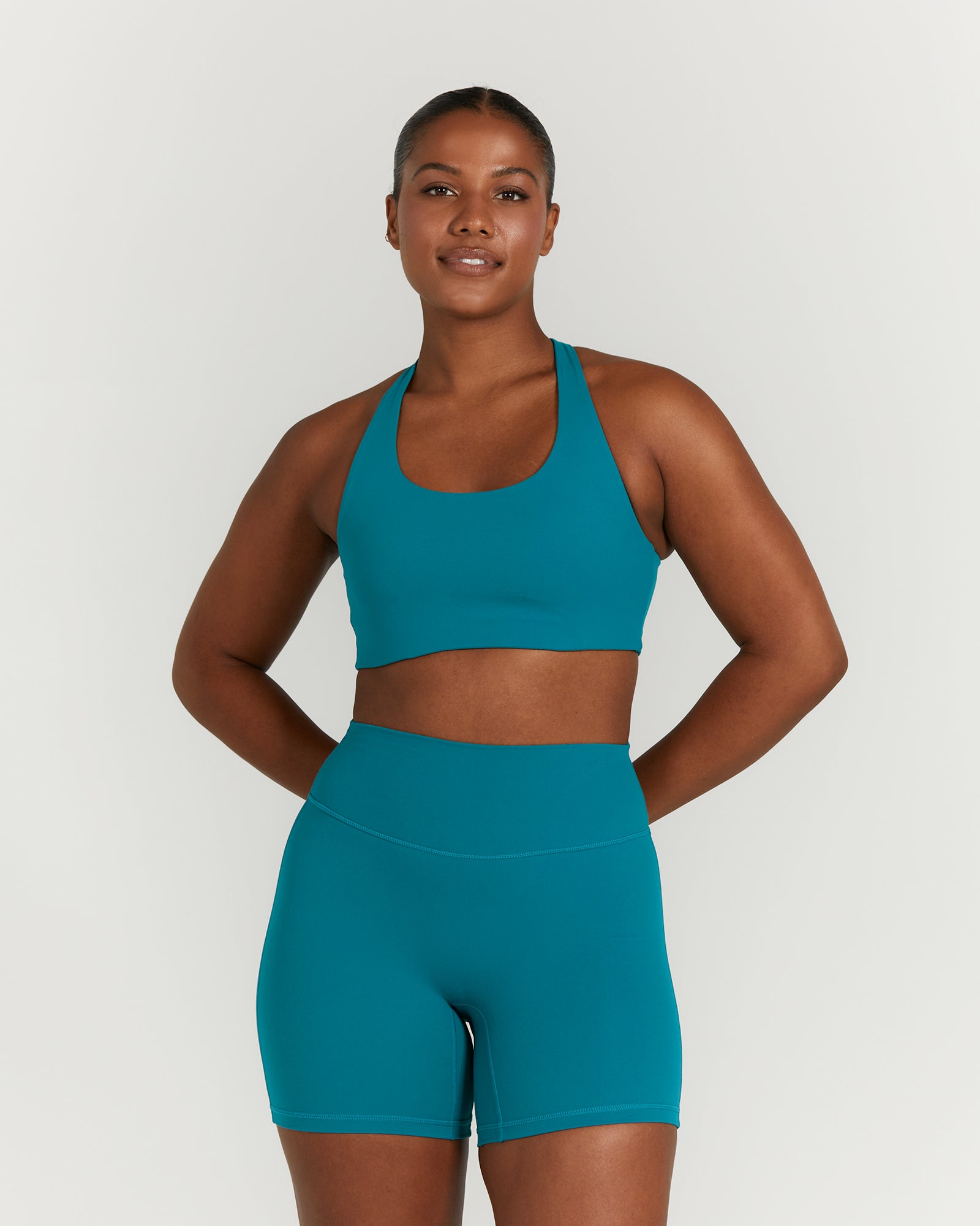 MOTION CROSS BACK BRA - LAGOON
