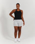 AGILITY RIBBED TANK TOP - BLACK