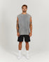 MEN'S OVERSIZED TANK - WASHED GREY