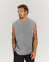 MEN'S OVERSIZED TANK - WASHED GREY