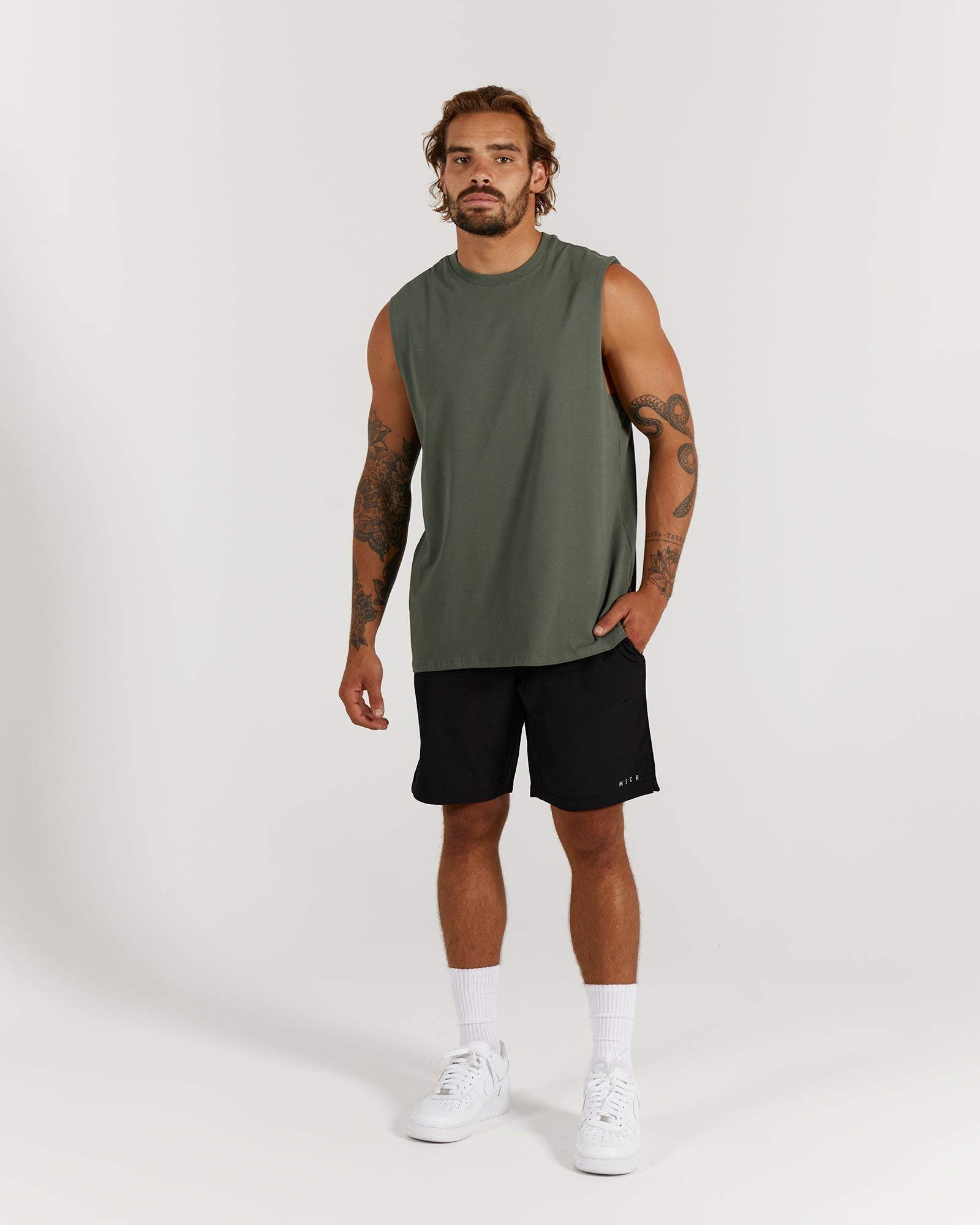 CLASSIC TONAL TANK - PESTO