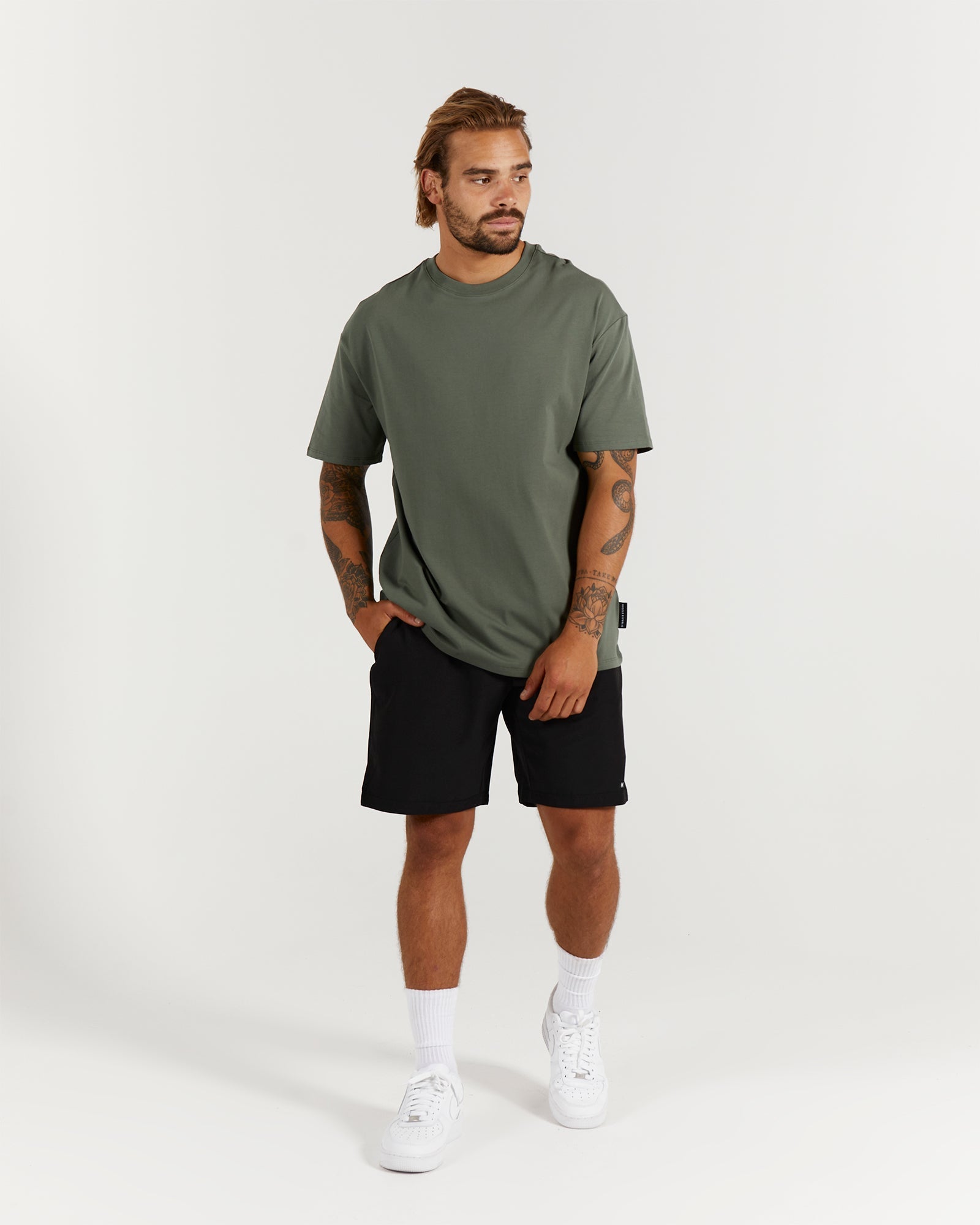 CLASSIC TONAL TEE - PESTO
