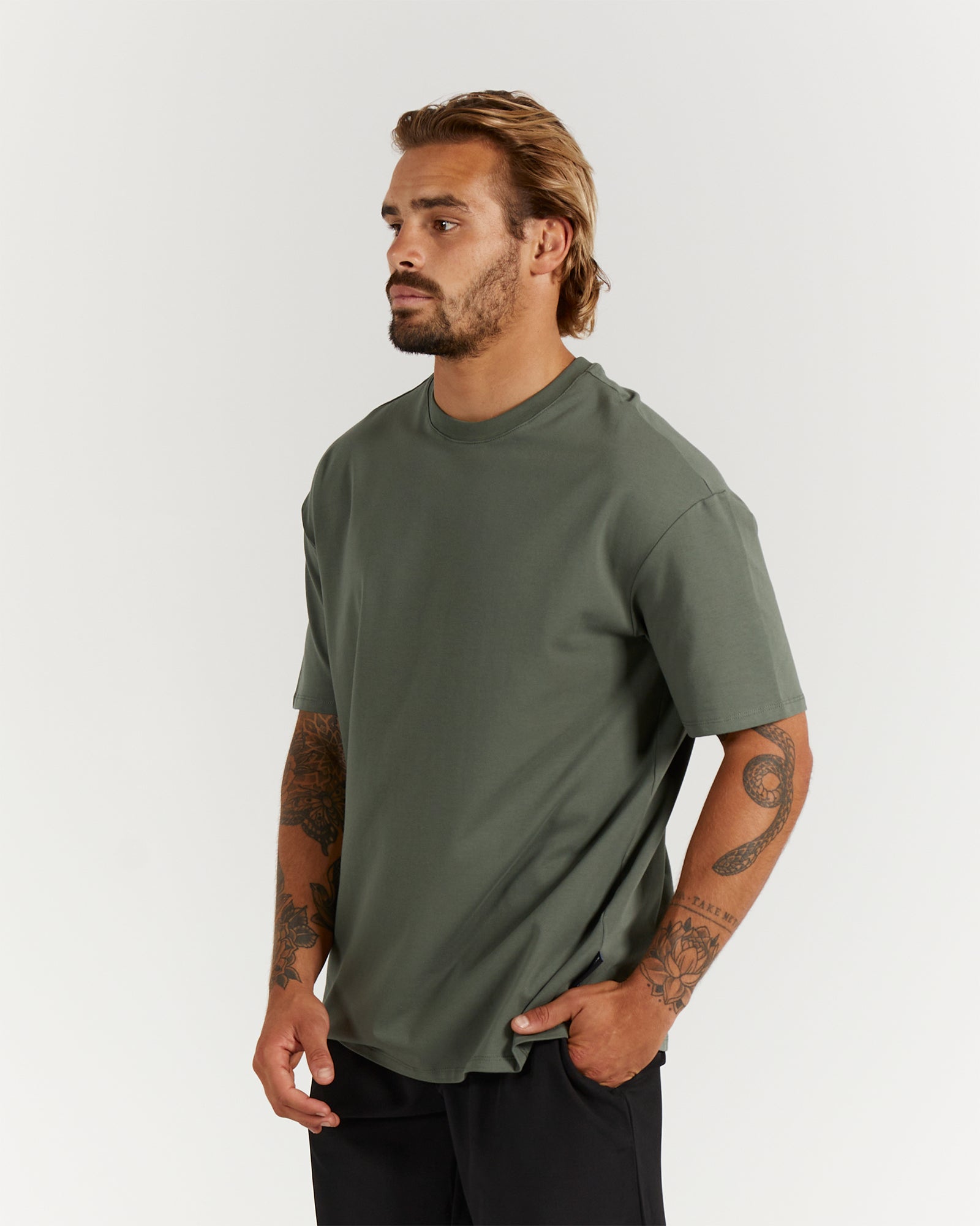 CLASSIC TONAL TEE - PESTO